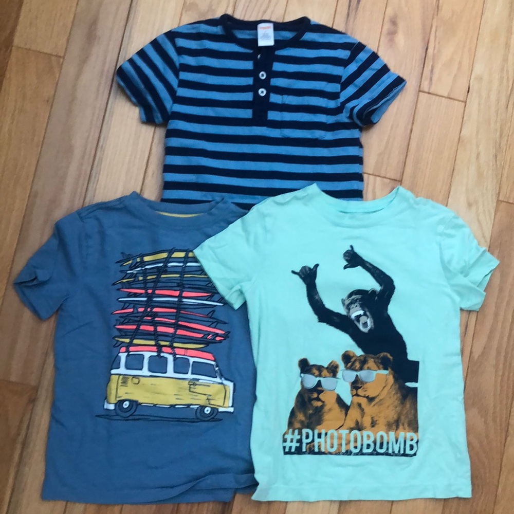 Bundle 3 boys Short Sleeve Gymboree Tee Shirts